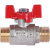 ROMMER Шаровой кран 1/2" НР/НР, ручка бабочка