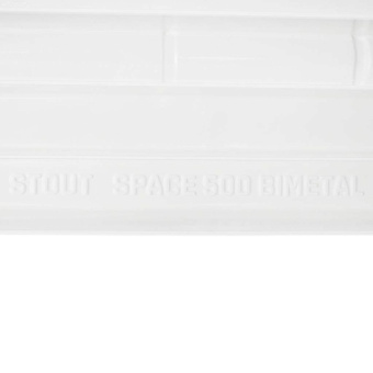 STOUT Space 500 12 секций радиатор биметаллический боковое подключение RAL9016