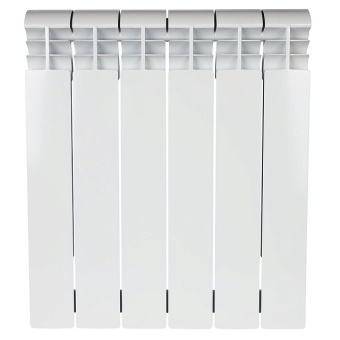 VEGA 500 6 секций радиатор биметаллический боковое подключение (белый RAL 9016)