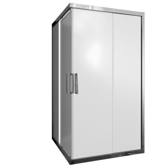 Душевой уголок STWORKI Дублин DE019SC110110200 110x110 см профиль хром глянец, стекло матовое