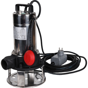 STOUT SPD-0004-211100 Насос дренажный с режущим механизмом, с полавком, корпус-чугун, кабель 10 м, 230V, Q=150 л/мин, H=14,5