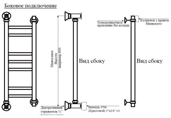 Полотенцесушитель Вид 61 водяной