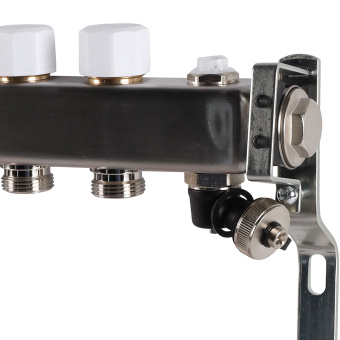 Коллектор с расходомерами, с клапаном, сливом, 8 выходов