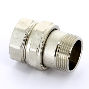 Разъемное соединение НВ никелированное с прокладкой O-ring UNI-FITT 1"1/4 прямое
