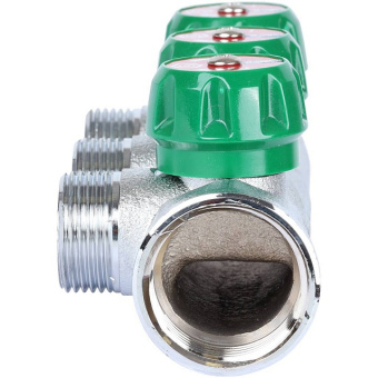 STOUT SMB-6850-013403 STOUT Коллектор регулирующий 1", 3 отвода 3/4" ЕК