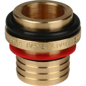 STOUT Угольник-переходник с наружной резьбой 1"x32 для металлопластиковых труб винтовой