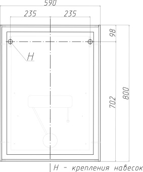 Мебель для ванной STWORKI Ольтен 60 белая, дуб сонома