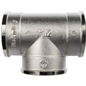 STOUT Тройник ВВ никелированный 1"1/2