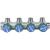 STOUT SMB-6849-341204 STOUT Коллектор регулирующий 3/4", 4 отвода 1/2" плоское уплотнение