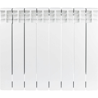 STOUT Space 500 8 секций радиатор биметаллический боковое подключение RAL9016