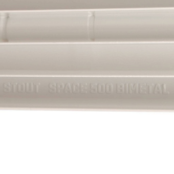 STOUT Space 500 9 секций радиатор биметаллический боковое подключение RAL9016