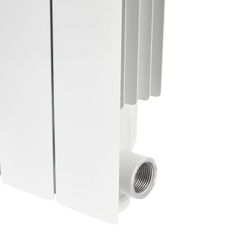 ALPHA 350 4 секций радиатор алюминиевый боковое подключение (белый RAL 9016)