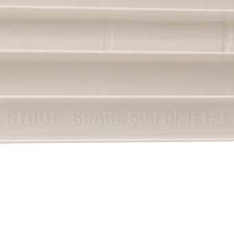 STOUT Space 500 5 секций радиатор биметаллический боковое подключение RAL9016