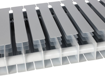 VEGA 500 12 секций радиатор биметаллический боковое подключение (белый RAL 9016)