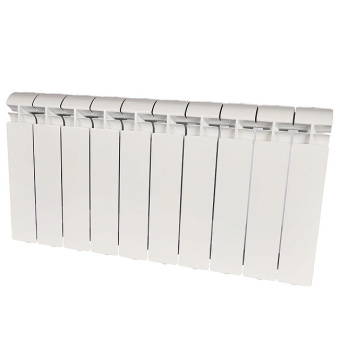 ALPHA 350 10 секций радиатор алюминиевый боковое подключение (белый RAL 9016)