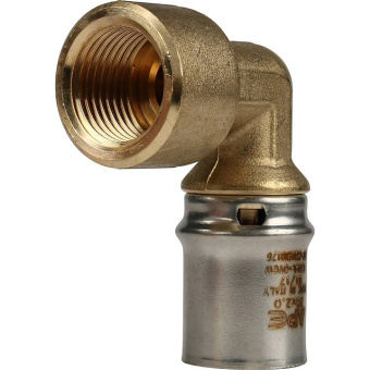 STOUT Угольник-переходник с внутренней резьбой 1/2"х20 для металлопластиковых труб прессовой