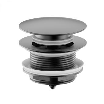 Донный клапан для ванны WONZON & WOGHAND, Темный графит (WW-SS105-BGM)