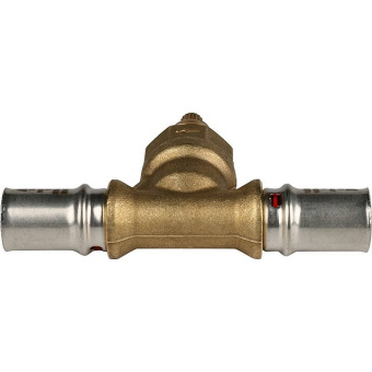 STOUT Вентиль с хромированной ручкой 16х16 для металлопластиковых труб прессовой