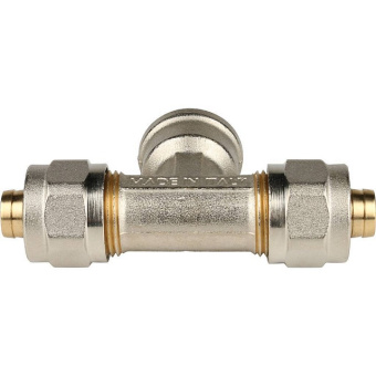 STOUT Тройник-переходник с внутренней резьбой 1/2"х16 для металлопластиковых труб винтовой