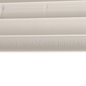 STOUT Space 500 7 секций радиатор биметаллический боковое подключение RAL9016