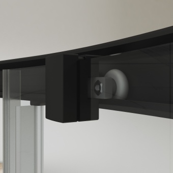 Душевой уголок STWORKI Эстерсунд DE019R80120200BLK 120x80 см профиль черный матовый