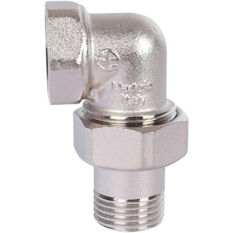 STOUT Разъемное угловое соединение "американка" ВН, никелированное 1/2"