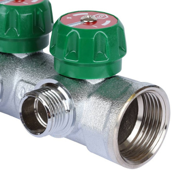 STOUT SMB-6849-011203 STOUT Коллектор регулирующий 1", 3 отвода 1/2" плоское уплотнение