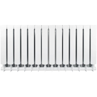 STOUT Space 500 14 секций радиатор биметаллический боковое подключение RAL9016