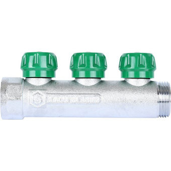 STOUT SMB-6850-013403 STOUT Коллектор регулирующий 1", 3 отвода 3/4" ЕК