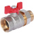 ROMMER Шаровой кран с американкой 1 1/4" ВН/НР, ручка бабочка