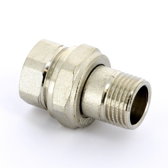 Разъемное соединение НВ никелированное с прокладкой O-ring UNI-FITT 1/2" прямое