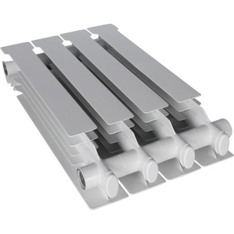 VEGA 500 4 секций радиатор алюминиевый боковое подключение (белый RAL 9016)