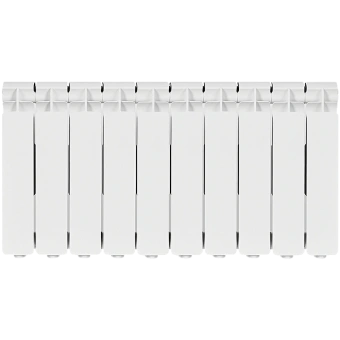 STOUT Bravo 350 10 секций радиатор алюминиевый боковое подключение RAL9010