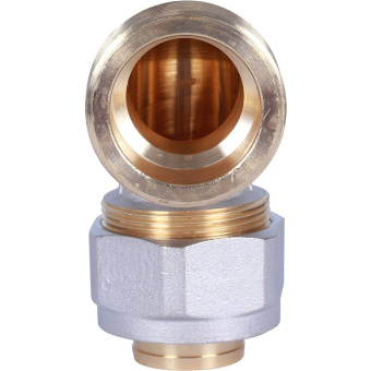 STOUT Угольник-переходник с наружной резьбой 1 1/4"x32 для металлопластиковых труб винтовой