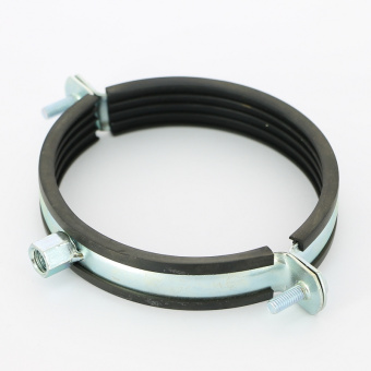 Хомут 4" (107-116 мм) с комбинированной гайкой и с резиновым уплотнителем