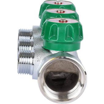 STOUT SMB-6849-011203 STOUT Коллектор регулирующий 1", 3 отвода 1/2" плоское уплотнение