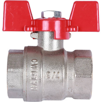 ROMMER Шаровой кран 3/4" ВН/ВН, ручка бабочка