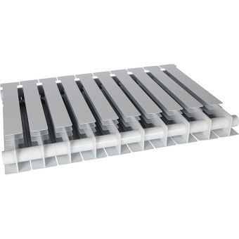 ALPHA 500 10 секций радиатор биметаллический боковое подключение (белый RAL 9016)