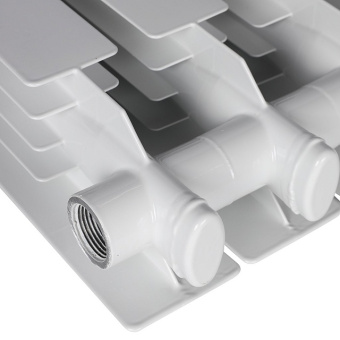 VEGA 500 4 секций радиатор алюминиевый боковое подключение (белый RAL 9016)