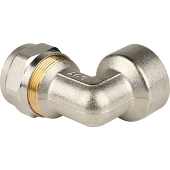 STOUT Угольник-переходник с внутренней резьбой 1"x26 для металлопластиковых труб винтовой