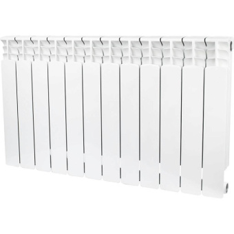 STOUT Space 500 12 секций радиатор биметаллический боковое подключение RAL9016