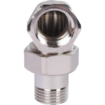 STOUT Разъемное угловое соединение "американка" ВН, никелированное 1/2"