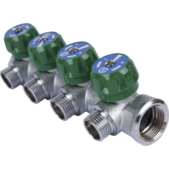 STOUT SMB-6850-341204 STOUT Коллектор регулирующий 3/4", 4 отвода 1/2"