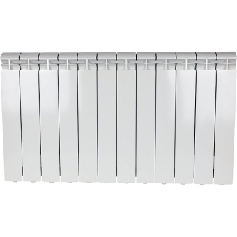 ALPHA 500 12 секций радиатор алюминиевый боковое подключение (белый RAL 9016)
