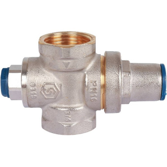 STOUT Редуктор давления PN16 вн/вн 3/4" с выходом под манометр
