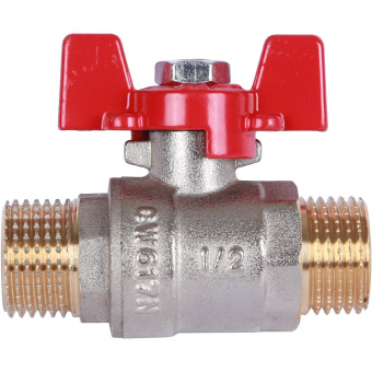 ROMMER Шаровой кран 1/2" НР/НР, ручка бабочка