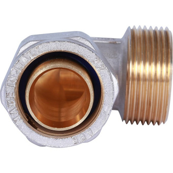 STOUT Угольник-переходник с наружной резьбой 1 1/4"x32 для металлопластиковых труб винтовой