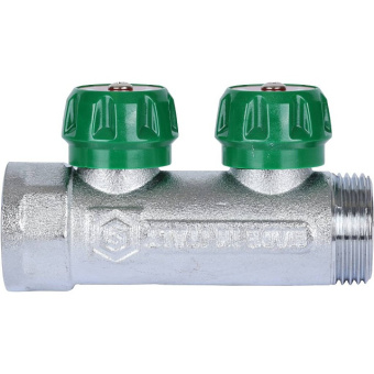 STOUT SMB-6850-013402 STOUT Коллектор регулирующий 1", 2 отвода 3/4" ЕК