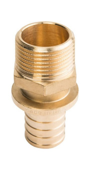 STOUT Переходник с наружной резьбой 16xR 1/2" для труб из сшитого полиэтилена аксиальный