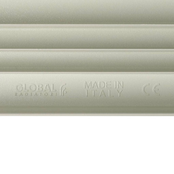 STOUT Bravo 500 4 секции радиатор алюминиевый боковое подключение RAL9010